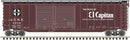 Atlas HO 20006590 Postwar 50' Double-Door Boxcar, Master, Santa Fe 8666 (Boxcar Red, black, white, El Capitan)