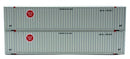Jacksonville Terminal Company 485029 "VS" Missouri Pacific "Buzzsaw" 48' HC 3-42-3 corrugated containers with Magnetic system,, N Scale