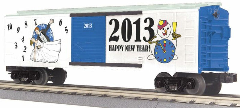 MTH RailKing O 30-74694 2013 Happy New Years Box Car, New Years