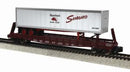 MTH S 35-76033 Flat Car with 48' Trailer, Seaboard