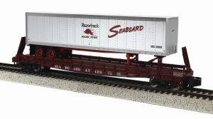 MTH S 35-76033 Flat Car with 48' Trailer, Seaboard