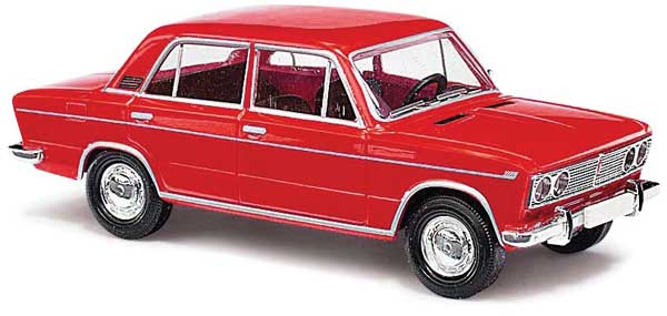 Busch Gmbh & Co Kg 50504 1973-1982 Lada 1500/2103 Sedan - Assembled -- Red, HO Scale