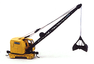 Custom Finishing HO 7000 Maintenance-of-Way / Work Train Equipment, Burro Crane Model 40, 12.5-Ton