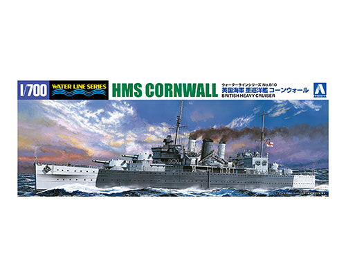 Aoshima 1/700 British Heavy Cruiser Cornwall STD