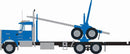 Trainworx N 49084 Kenworth W900 Logging Truck, Blue