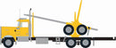 Trainworx N 49085 Kenworth W900 Logging Truck, Yellow