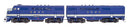 PREORDER Intermountain N 69025S EMD FT A-B Set with LokSound & DCC, Missouri Pacific (blue, gray)