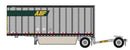 Trainworx N 4289301 28' Pup Van Trailer with Converter Dolly, Assembled, ABF