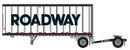 Trainworx N 4288402 28' Pup Van Trailer with Converter Dolly, Assembled, Roadway