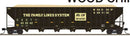 Trainworx N 2702408 Greenville 7000-Cubic Foot Wood Chip Hopper, Family Lines CSXT