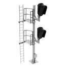 Atlas HO 70000096 Double-Head Modern Hooded Signal, All Scales Signal System, Left Hand