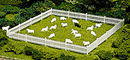 Atlas HO 779 Animals, Sheep (12 white, 1 black)