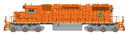 PREORDER Intermountain HO 493301S EMD SD38-2 with Loksound & DCC, Elgin, Joliet & Eastern (orange, green, white End Stripes)