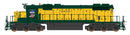 PREORDER Intermountain HO 493302S EMD SD38-2 with Loksound & DCC, Chicago & North Western (yellow, green)