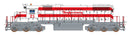 PREORDER Intermountain HO 493309 EMD SD38-2 with DCC, Yankeetown Dock Corporation (red, white)
