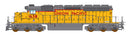 PREORDER Intermountain HO 49372S EMD SD40-2 with LokSound & DCC, Union Pacific (2010s SD40N Rebuild Scheme, Armour Yellow, gray, red)