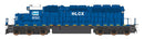 PREORDER Intermountain HO 49376S EMD SD40-2 with LokSound & DCC, Helm Leasing HLCX (blue, white)