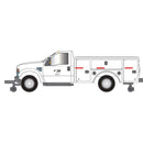 PREORDER Atlas HO 30000170 2008 Ford F-350 Hi-Rail Pickup Truck, Assembled, Norfolk Southern (white, black)
