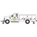 PREORDER Atlas HO 30000171 2008 Ford F-350 Hi-Rail Pickup Truck, Assembled, Reading & Northern (white, black, yellow)