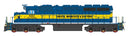 PREORDER Intermountain HO 49384S EMD SD40-2 with LokSound & DCC, Dakota, Minnesota & Eastern (blue, yellow)
