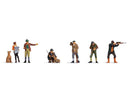 Noch N 36059 Hunters and Foresters, 6 People, 2 Dogs