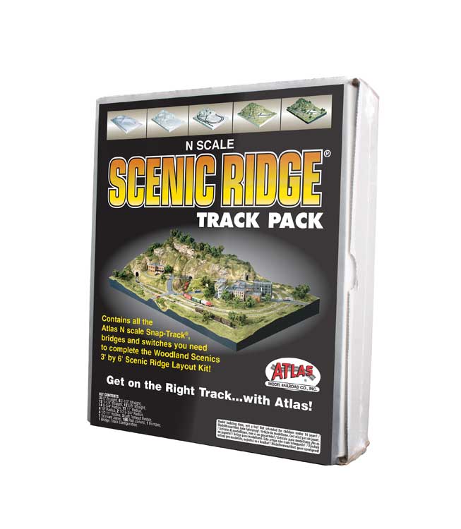 Atlas Ridge Atlas N 2588 Scenic Ridge Track Pack, For Woodland Scenics Scenic Ridg