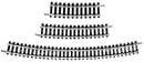 Atlas HO 150 Code 100 Nickel-Silver Snap Track, 9" Straight, Black Ties
