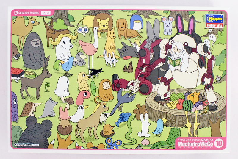 Hasegawa 1/35 MechatroWeGo No.10 Animal Retro & Azuki (Two kits in the box)