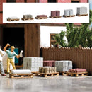 Busch HO 1813 Wood Pallets & Building Materials Laser-Cut Wood Kit (6)
