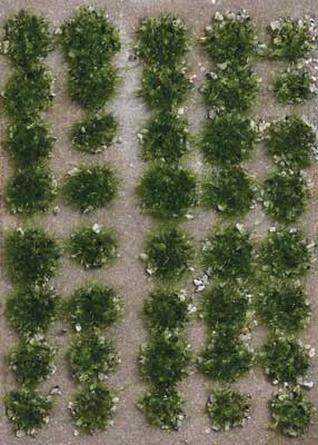 Busch 3552 Grass Tufts with Stones, Summer (40)