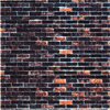 Busch HO 7424 Wall Card, Dark Brick 8-1/4" x 5-13/16" (2)