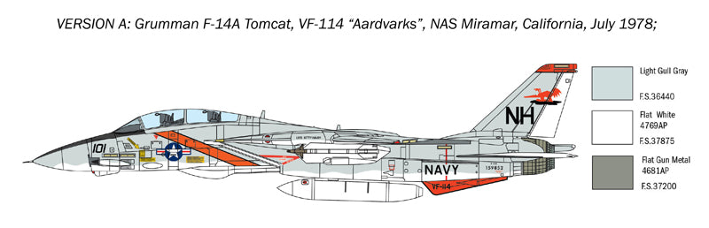 Italeri 1414 - SCALE 1 : 72 F-14A TOMCAT