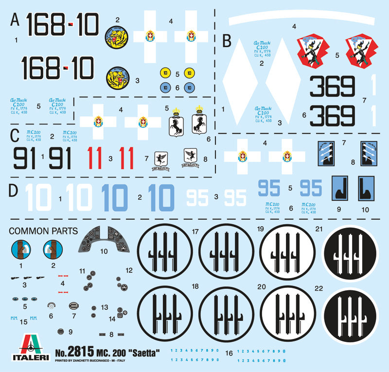 Italeri 2815 - SCALE 1 : 48 MC.200 Saetta