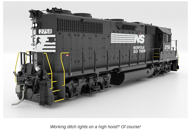 Rapido 38519 HO EMD GP38 High Nose - Sound and DCC -- Norfolk Southern