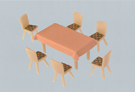 Faller HO 180442 4 Tables & 24 Chairs