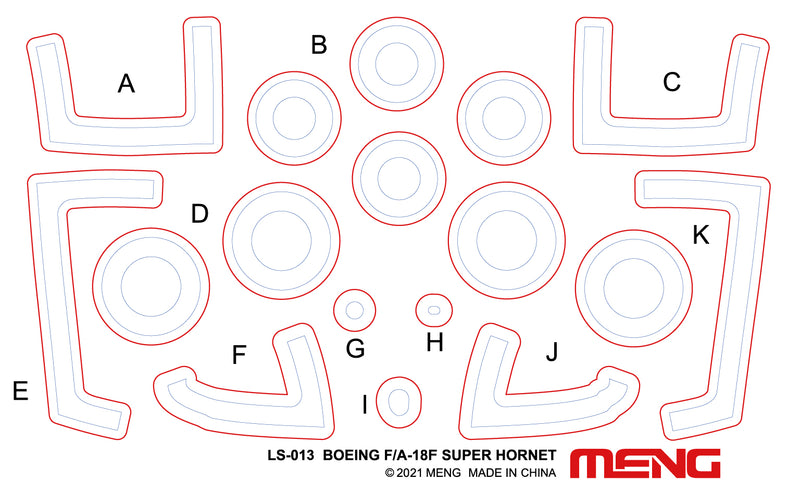 Meng-Model LS-014 BOEING EA-18G GROWLER ELECTRONIC ATTACK AIRCRAFT 1:48