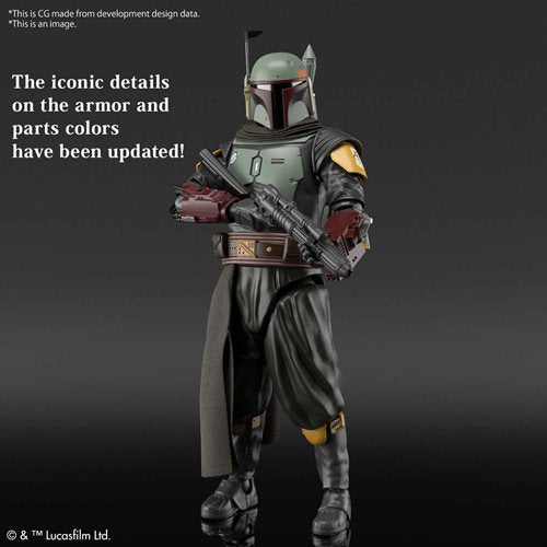 Bandai 2607743 Star Wars: The Mandalorian Boba Fett 1:12 Scale Model Kit