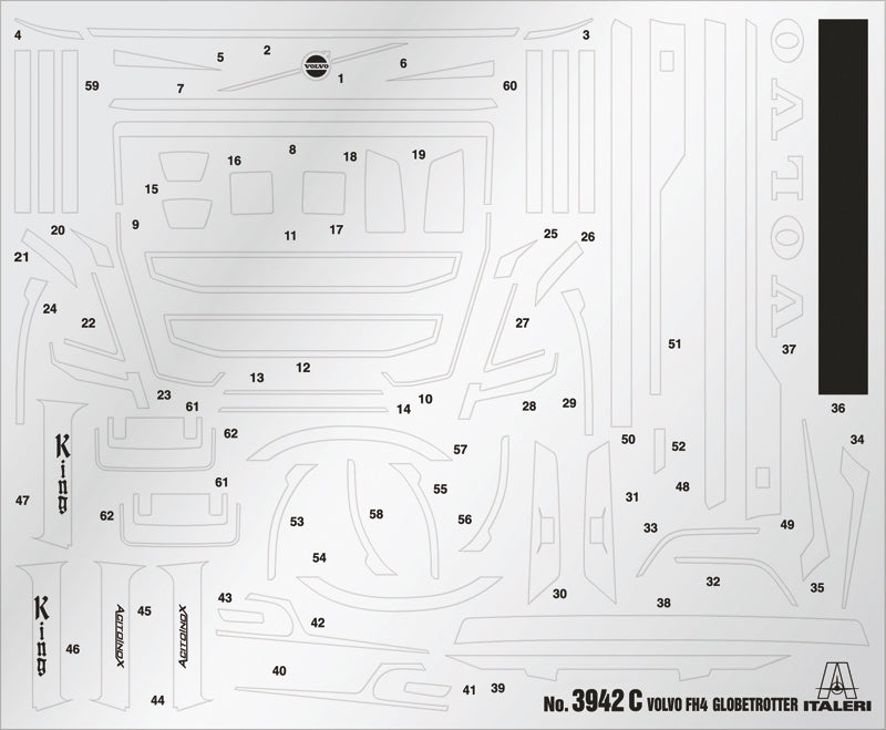 Italeri 3942 - SCALE 1 : 24 VOLVO FH4 Globetrotter Medium Roof