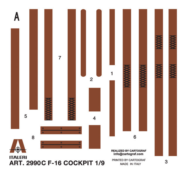 Italeri 2990 - SCALE 1 : 12 F-16 Cockpit
