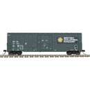 Atlas 50005455 NSC 5277 50' Plug-Door Boxcar - Ready to Run -- British Columbia Railway 851022 (green, white, yellow), N Scale