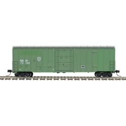 Atlas 50005460 NSC 5277 50' Plug-Door Boxcar - Ready to Run -- Quebec Gatineau 75284 (green, white), N Scale