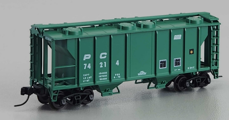 ATLAS 50005894 N TMAN PS-2 COVERED HOPPER PENN CENTRAL