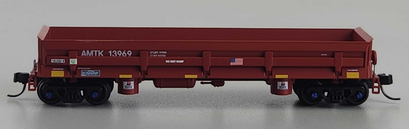 Atlas 50006045 N DIFCO SIDE DUMP CAR AMTRAK 13973 (BROWN)