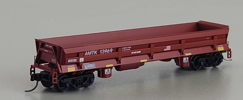 Atlas 50006045 N DIFCO SIDE DUMP CAR AMTRAK 13973 (BROWN)