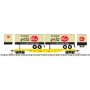 PREORDER Atlas 50006512 50' Piggyback Flatcar w/Two 24' Trailers - Ready to Run -- Texas Transportation Co.