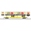Atlas 50006511 50' Piggyback Flatcar w/Two 24' Trailers - Ready to Run -- Texas Transportation Co.