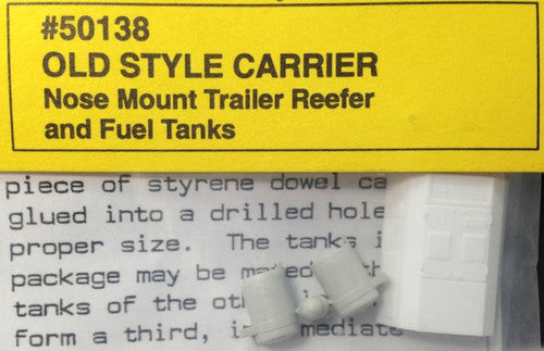 A-Line HO 50138 Old Style Carrier Nose Mount Trailer Reefer and Fuel Tanks