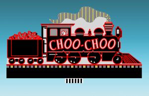 Miller Engineering HO/O 88-1601 Large Choo Choo Sign, Animated Neon Sign Kit