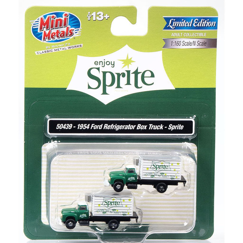 CLASSIC METAL WORKS 50439 1954 FORD REFRIGERATED BOX TRUCK 2-PACK (SPRITE) 1:160 N SCALE