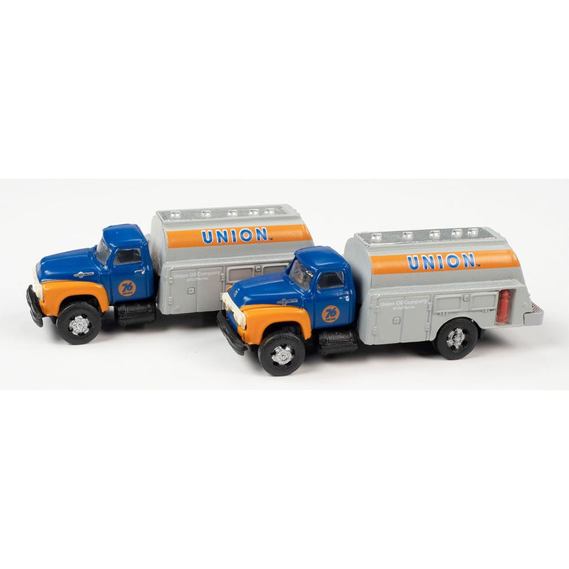 CLASSIC METAL WORKS 50443 1954 FORD TANKER TRUCK 2-PACK (UNION 76) 1:160 N SCALE